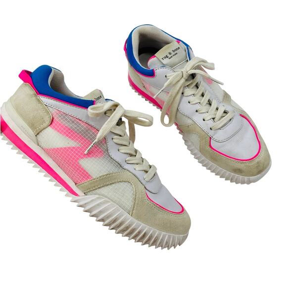 Rag & Bone Pink & blue sneakers - Picture 1 of 7